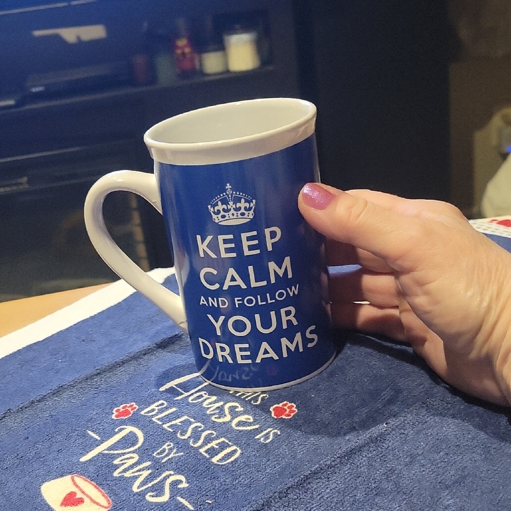 5 For 25.00/Blue Motivational Mug
